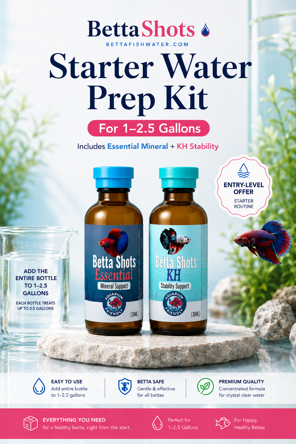 The Starter Betta Water Routine
